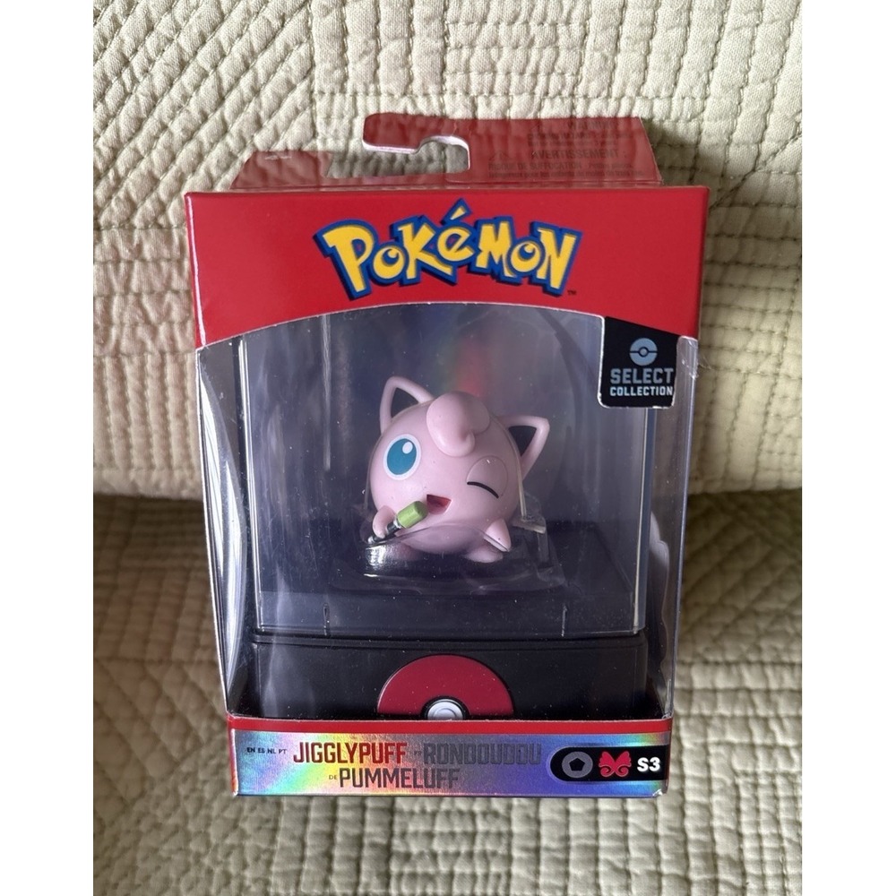 Pokemon Select Collection Jigglypuff Figure 2019 Nintendo Wicked Cool Toys CIB